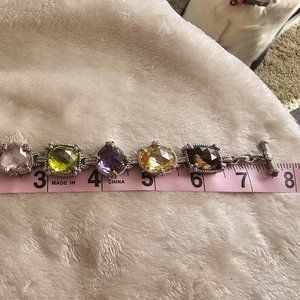 Judith Ripka multi gem bracelet